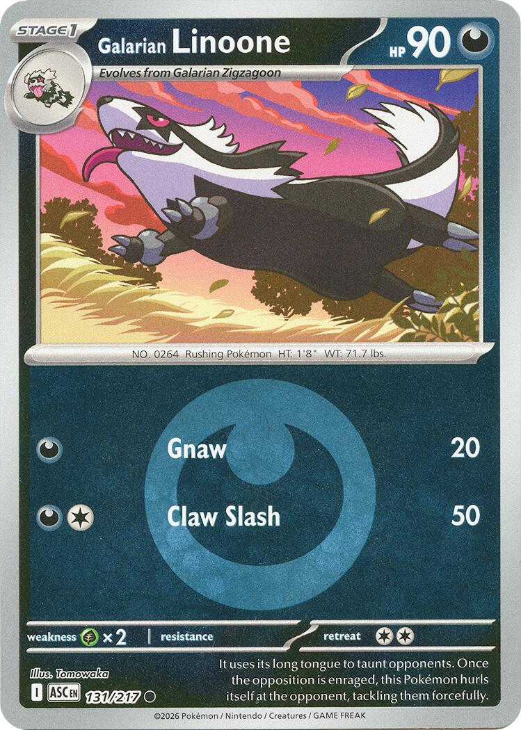 Galarian Linoone (131/217) (Energy Symbol Pattern) [Mega Evolution: Ascended Heroes] | Black Swamp Games
