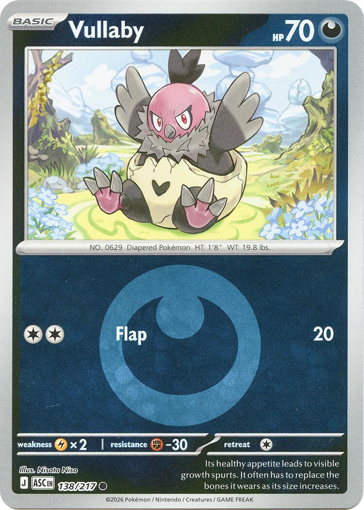 Vullaby (138/217) (Energy Symbol Pattern) [Mega Evolution: Ascended Heroes] | Black Swamp Games