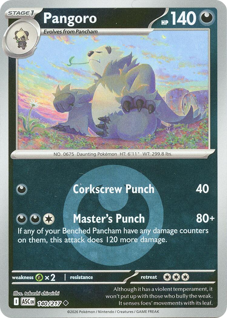 Pangoro (140/217) (Energy Symbol Pattern) [Mega Evolution: Ascended Heroes] | Black Swamp Games