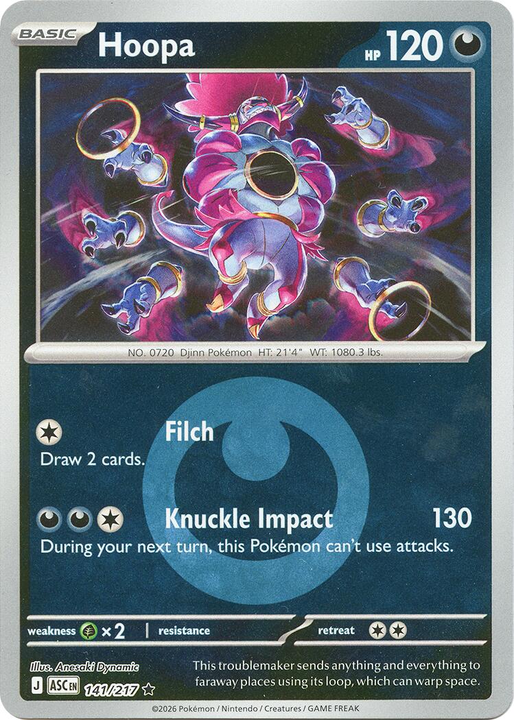 Hoopa (141/217) (Energy Symbol Pattern) [Mega Evolution: Ascended Heroes] | Black Swamp Games