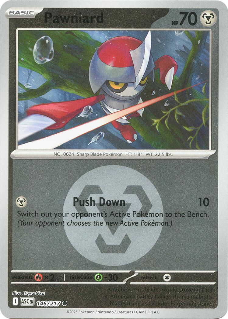 Pawniard (146/217) (Energy Symbol Pattern) [Mega Evolution: Ascended Heroes] | Black Swamp Games