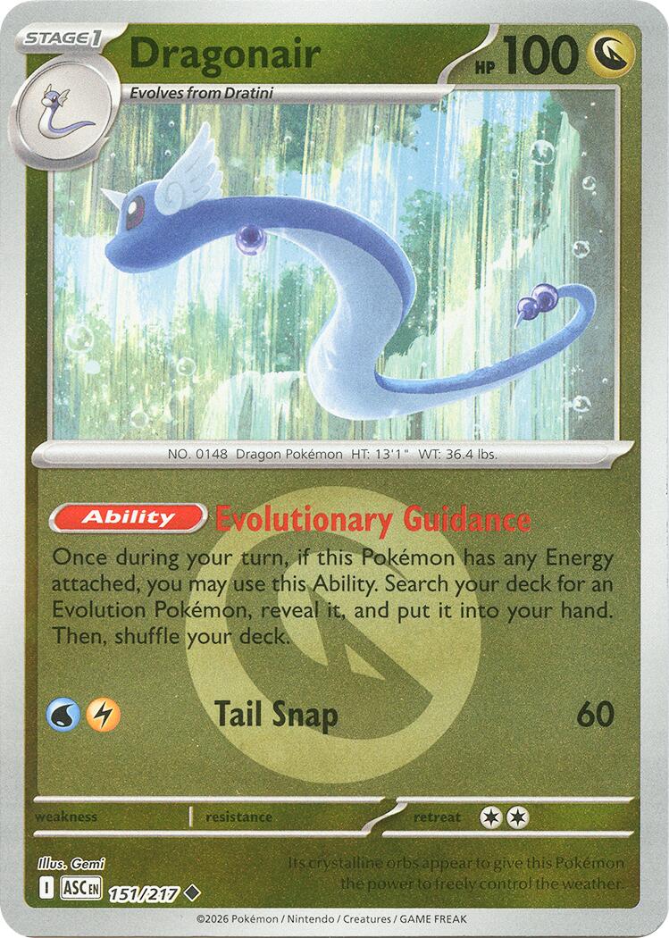 Dragonair (151/217) (Energy Symbol Pattern) [Mega Evolution: Ascended Heroes] | Black Swamp Games