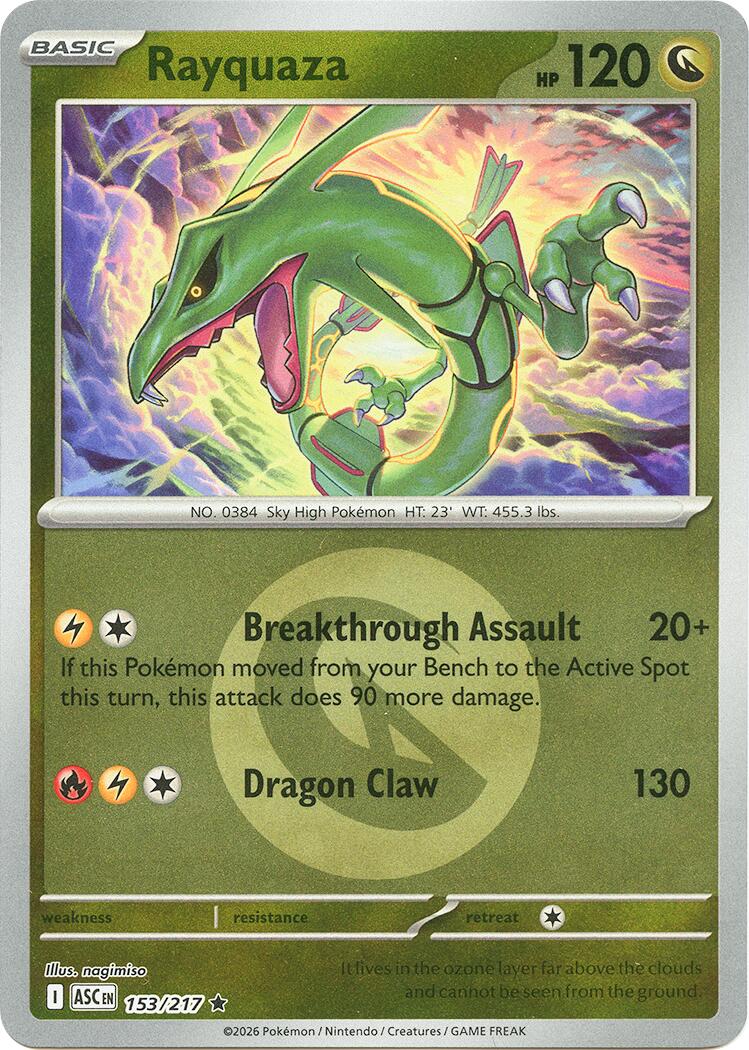 Rayquaza (153/217) (Energy Symbol Pattern) [Mega Evolution: Ascended Heroes] | Black Swamp Games