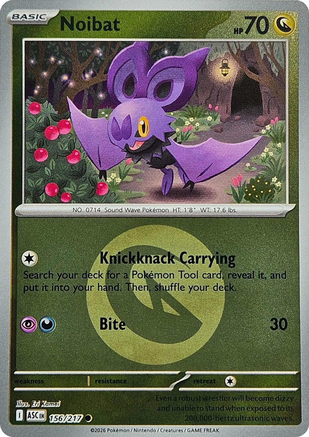 Noibat (156/217) (Energy Symbol Pattern) [Mega Evolution: Ascended Heroes] | Black Swamp Games