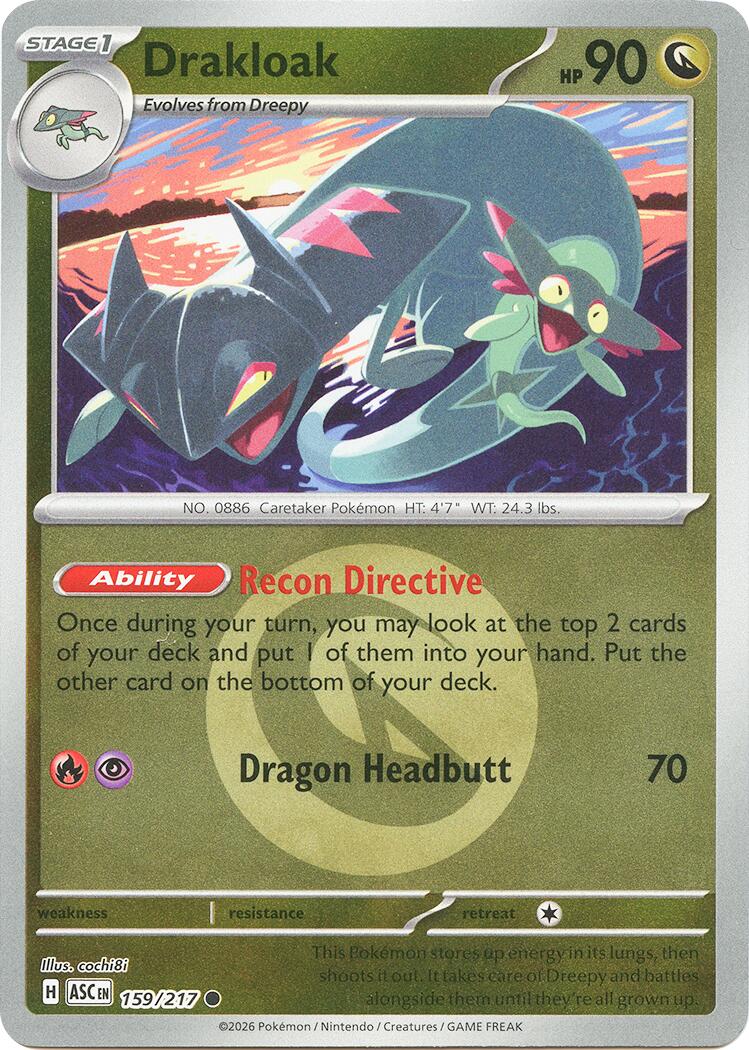 Drakloak (159/217) (Energy Symbol Pattern) [Mega Evolution: Ascended Heroes] | Black Swamp Games