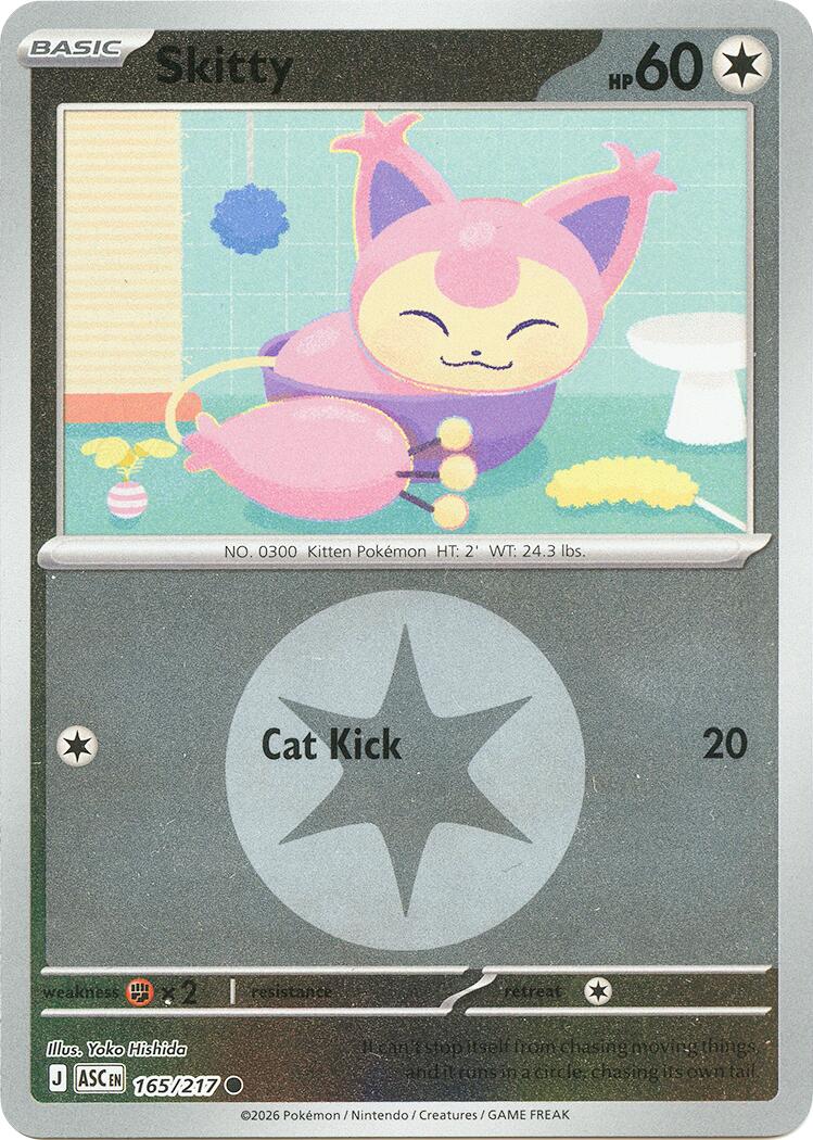 Skitty (165/217) (Energy Symbol Pattern) [Mega Evolution: Ascended Heroes] | Black Swamp Games