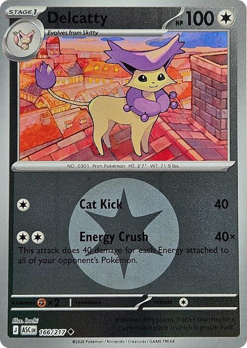 Delcatty (166/217) (Energy Symbol Pattern) [Mega Evolution: Ascended Heroes] | Black Swamp Games