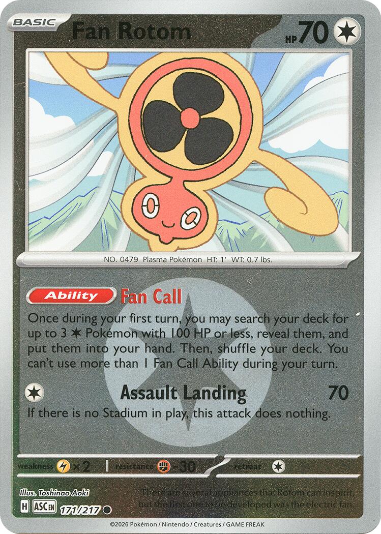 Fan Rotom (171/217) (Energy Symbol Pattern) [Mega Evolution: Ascended Heroes] | Black Swamp Games
