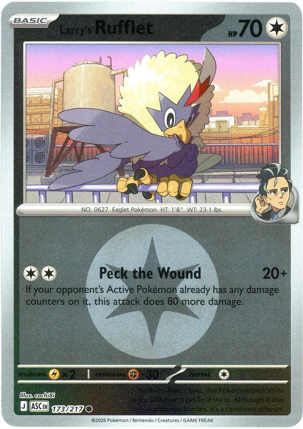 Larry's Rufflet (173/217) (Energy Symbol Pattern) [Mega Evolution: Ascended Heroes] | Black Swamp Games