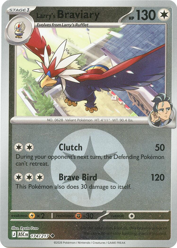 Larry's Braviary (174/217) (Energy Symbol Pattern) [Mega Evolution: Ascended Heroes] | Black Swamp Games