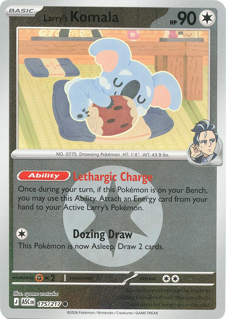 Larry's Komala (175/217) (Energy Symbol Pattern) [Mega Evolution: Ascended Heroes] | Black Swamp Games