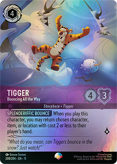 Tigger - Bouncing All the Way (Epic) (208/204) [Winterspell] | Black Swamp Games