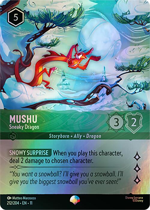 Mushu - Sneaky Dragon (Epic) (212/204) [Winterspell] | Black Swamp Games