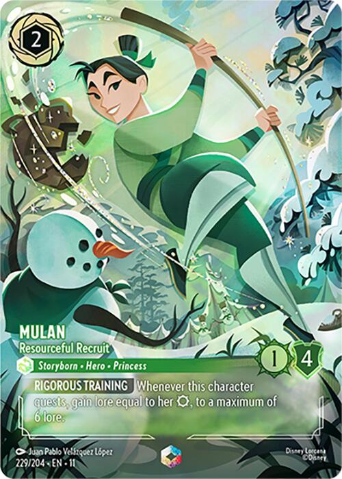 Mulan - Resourceful Recruit (Enchanted) (229/204) [Winterspell] | Black Swamp Games