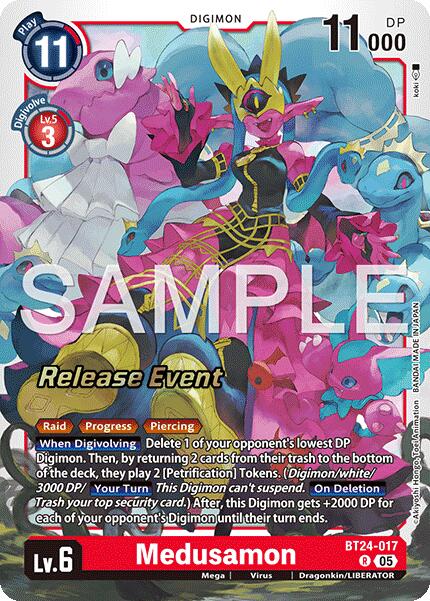 Medusamon [BT24-017] [Time Stranger Release Events Cards] | Black Swamp Games