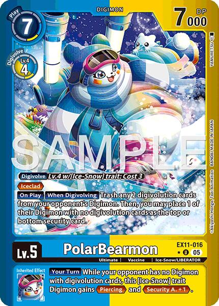 PolarBearmon [EX11-016] (Limited Foil) [Dawn of Liberator] | Black Swamp Games