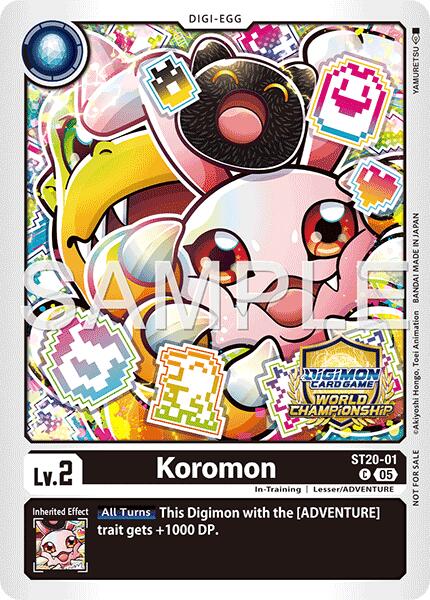 Koromon [ST20-01] (World Championship 26–27 Regionals Season 1) [Starter Deck: Protector of Light] | Black Swamp Games