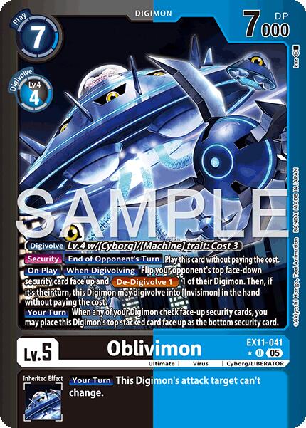 Oblivimon [EX11-041] (Limited Foil) [Dawn of Liberator] | Black Swamp Games