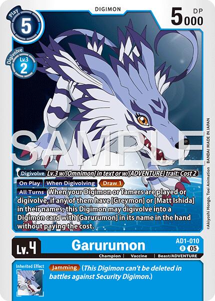 Garurumon [AD1-010] [Advanced Booster Digimon Generation] | Black Swamp Games