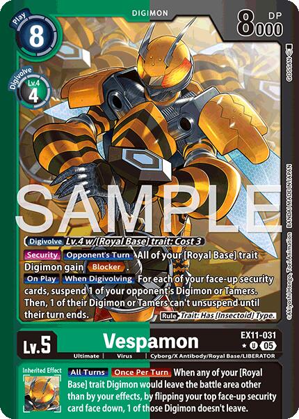 Vespamon [EX11-031] (Limited Foil) [Dawn of Liberator] | Black Swamp Games