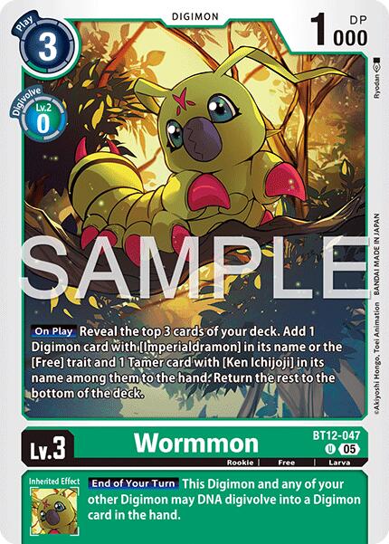 Wormmon [BT12-047] [Advanced Booster Digimon Generation] | Black Swamp Games