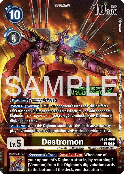 Destromon [BT21-060] (Evolution Cup 2026 Vol. 1 Participant) [World Convergence] | Black Swamp Games