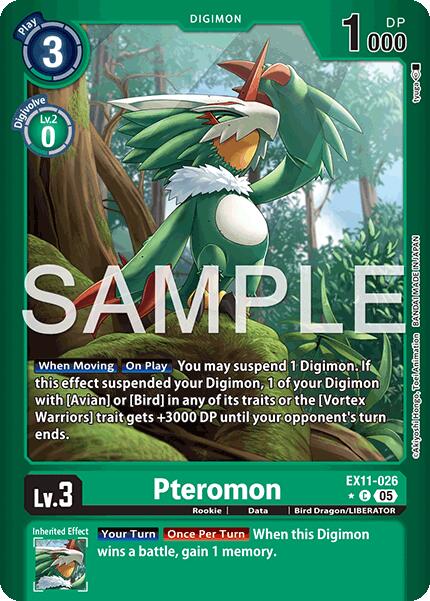 Pteromon [EX11-026] (Limited Foil) [Dawn of Liberator] | Black Swamp Games