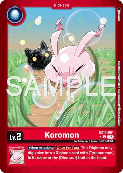 Koromon [EX11-001] (Limited Foil) [Dawn of Liberator] | Black Swamp Games