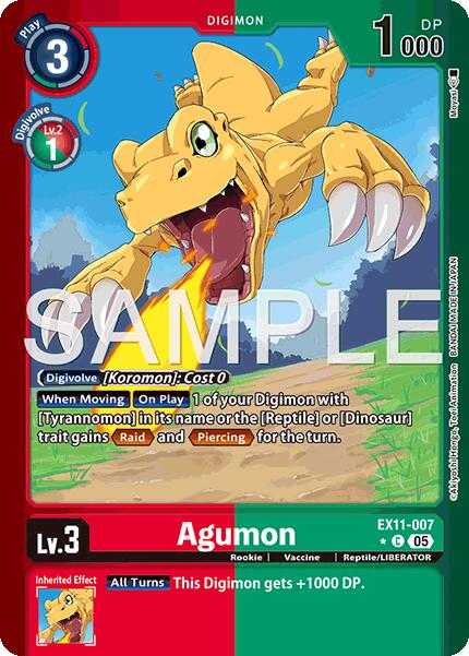 Agumon [EX11-007] (Limited Foil) [Dawn of Liberator] | Black Swamp Games