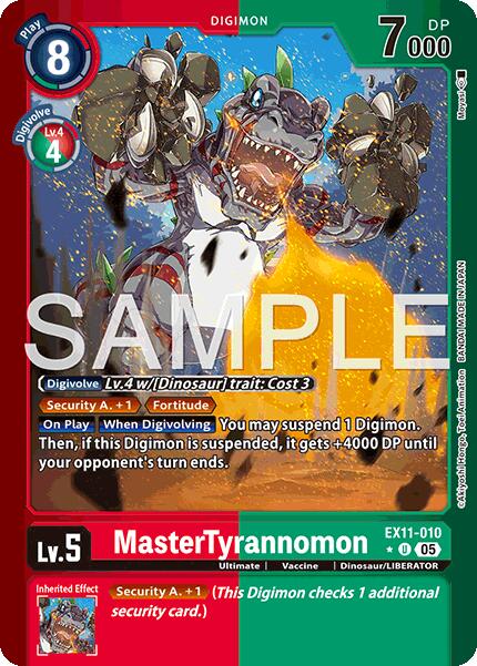 MasterTyrannomon [EX11-010] (Limited Foil) [Dawn of Liberator] | Black Swamp Games