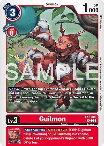 Guilmon [EX2-008] [Advanced Booster Digimon Generation] | Black Swamp Games