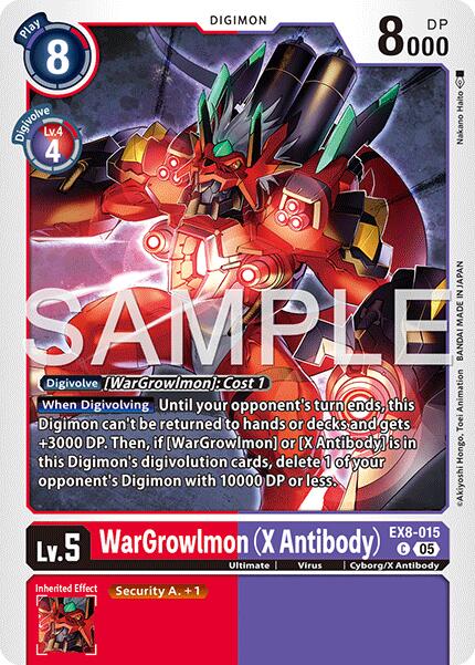 WarGrowlmon [EX8-015] (X Antibody) [Advanced Booster Digimon Generation] | Black Swamp Games