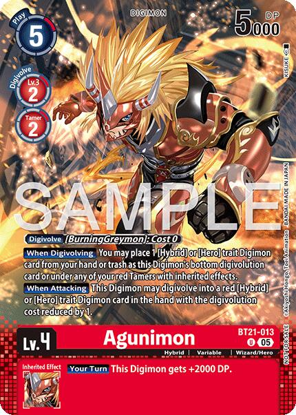 Agunimon [BT21-013] (Event Pack 9) [World Convergence] | Black Swamp Games