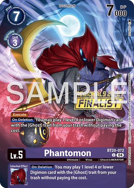 Phantomon [BT20-072] (Regionals 26-27 Season 1 Finalist) [Release Special Booster Ver.2.5 Promos] | Black Swamp Games