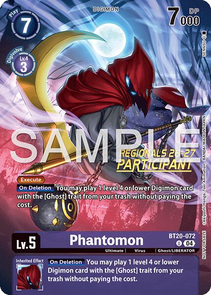 Phantomon [BT20-072] (Regionals 26-27 Season 1 Participant) [Release Special Booster Ver.2.5 Promos] | Black Swamp Games