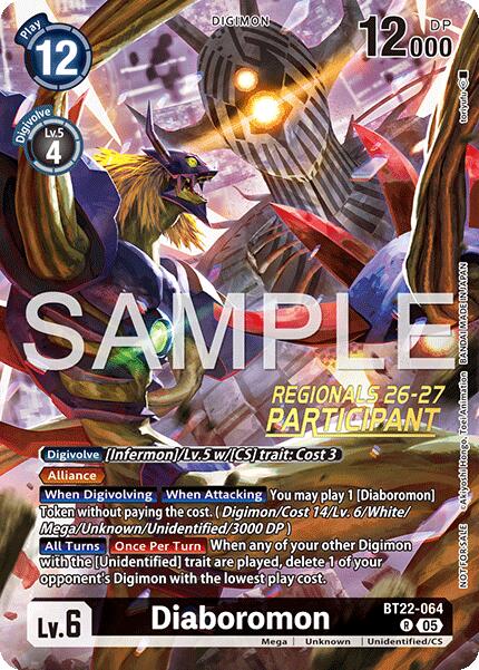 Diaboromon [BT22-064] (Regionals 26-27 Season 1 Participant) [Cyber Eden] | Black Swamp Games