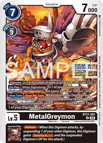 MetalGreymon [BT21-061] (World Championship 26–27 Regionals Season 1) [World Convergence] | Black Swamp Games
