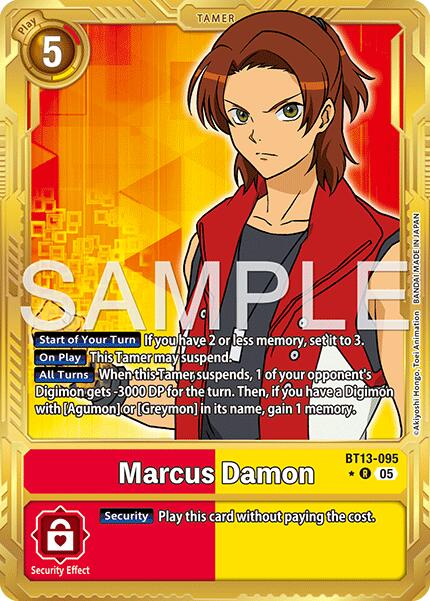Marcus Damon [BT13-095] (Alternate Art) [Advanced Booster Digimon Generation] | Black Swamp Games