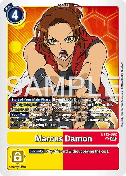 Marcus Damon [BT12-092] [Advanced Booster Digimon Generation] | Black Swamp Games
