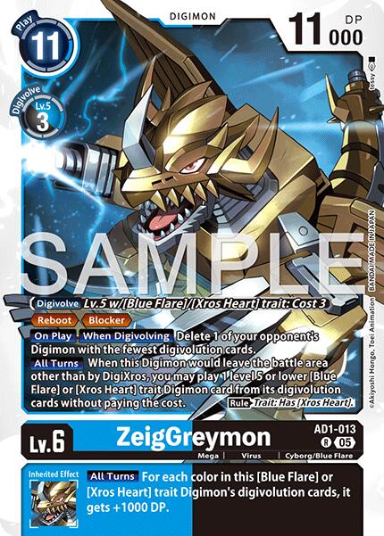 ZeigGreymon [AD1-013] [Advanced Booster Digimon Generation] | Black Swamp Games