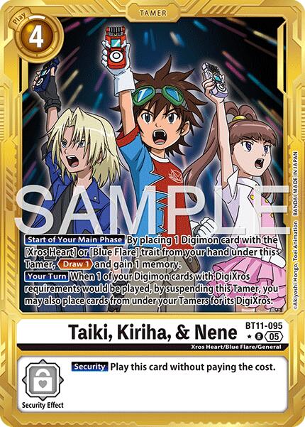 Taiki, Kiriha, & Nene [BT11-095] (Alternate Art) [Advanced Booster Digimon Generation] | Black Swamp Games