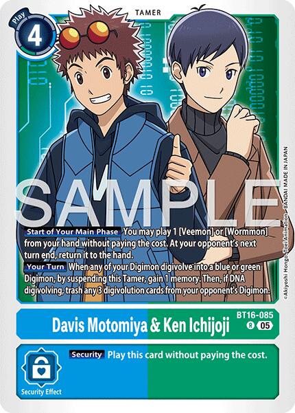 Davis Motomiya & Ken Ichijoji [BT16-085] [Advanced Booster Digimon Generation] | Black Swamp Games