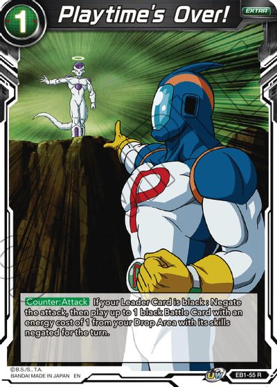Playtime's Over! (EB1-055) [Battle Evolution Booster] | Black Swamp Games