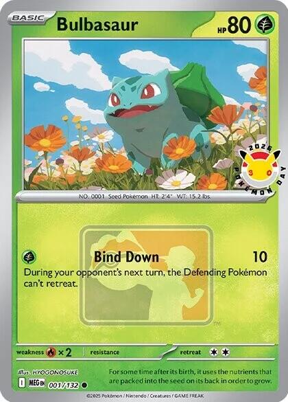 Bulbasaur (001/132) (Pokemon Day 2026) [Miscellaneous Cards] | Black Swamp Games