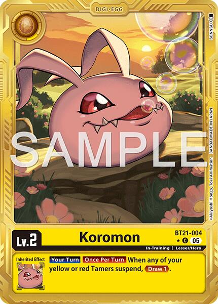 Koromon [BT21-004] (Alternate Art) [Advanced Booster Digimon Generation] | Black Swamp Games