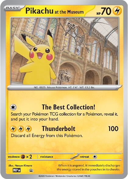 Pikachu at the Museum [Mega Evolution Promo] | Black Swamp Games
