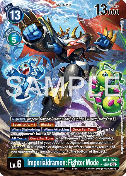 Imperialdramon: Fighter Mode [AD1-024] (Alternate Art) [Advanced Booster Digimon Generation] | Black Swamp Games