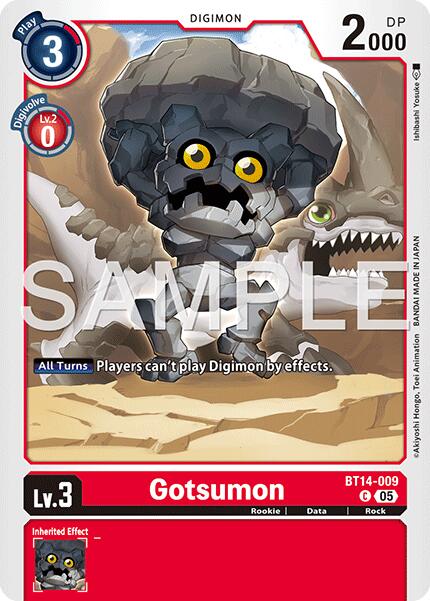 Gotsumon [BT14-009] (Foil Reprint) [Advanced Booster Digimon Generation] | Black Swamp Games