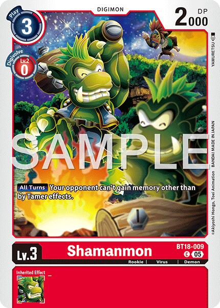 Shamanmon [BT18-009] (Foil Reprint) [Advanced Booster Digimon Generation] | Black Swamp Games