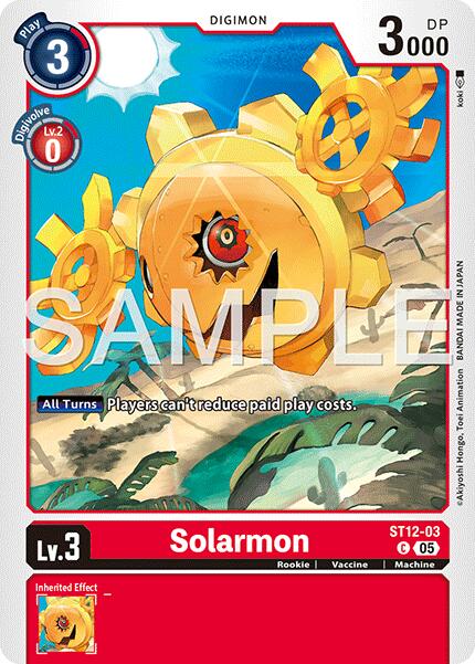 Solarmon [ST12-03] (Foil Reprint) [Advanced Booster Digimon Generation] | Black Swamp Games